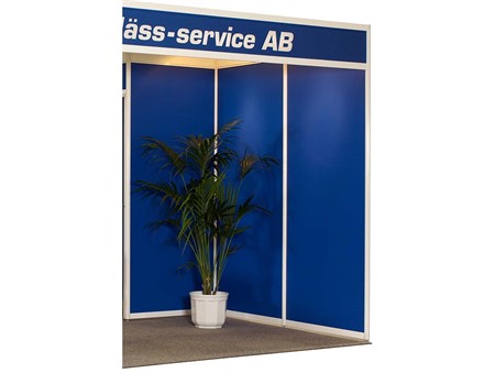 Profilvägg, 1x2,5m, färgad